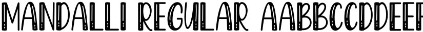Mandalli Regular font