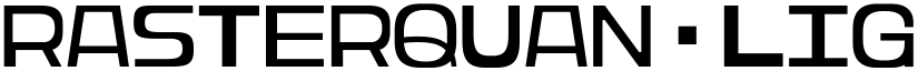 Rasterquan Light font