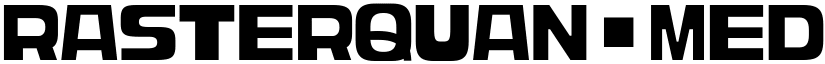 Rasterquan Medium font