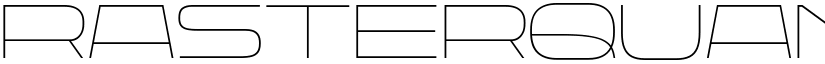 Rasterquan Semi Expanded Thin font