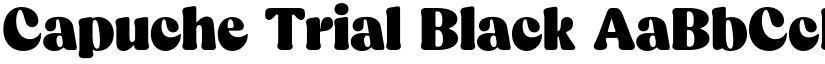 Capuche Trial Black font