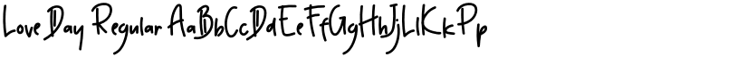 Love Day Regular font