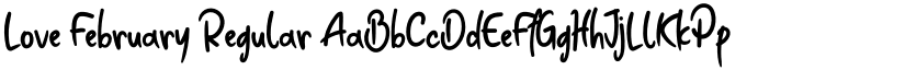 Love February Regular font
