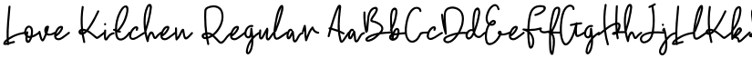 Love Kitchen Regular font