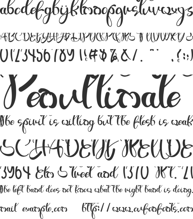 Agraffito font preview