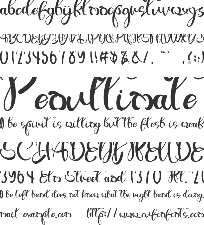 Agraffito font preview