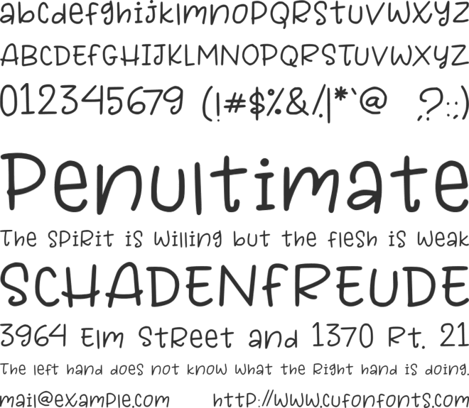 FunSchool font preview