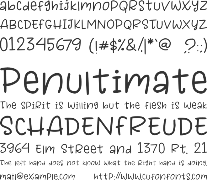 FunSchool font preview