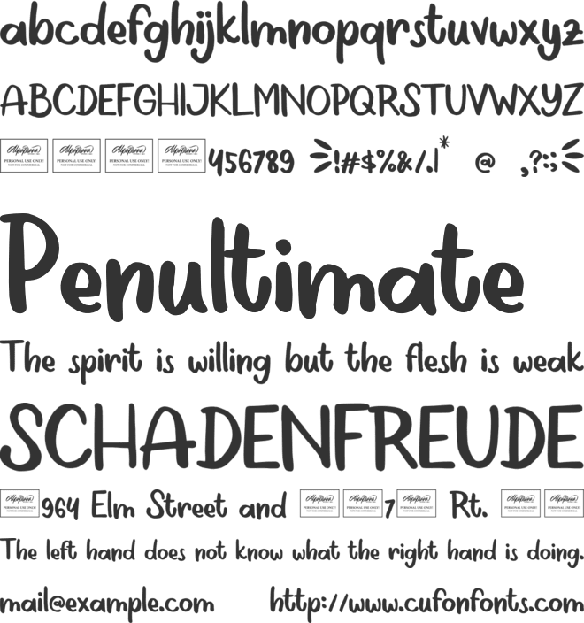 Baby Sparkle font preview