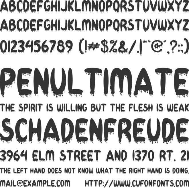 YOGURT LUBER font preview