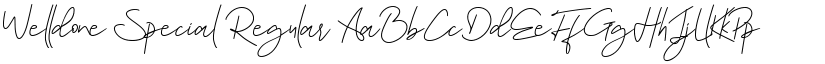Welldone Special Regular font