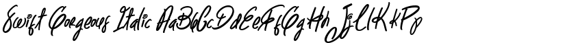 Swift Gorgeous Italic font