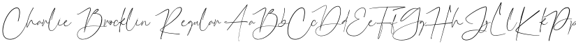 Charlie Brocklin Regular font