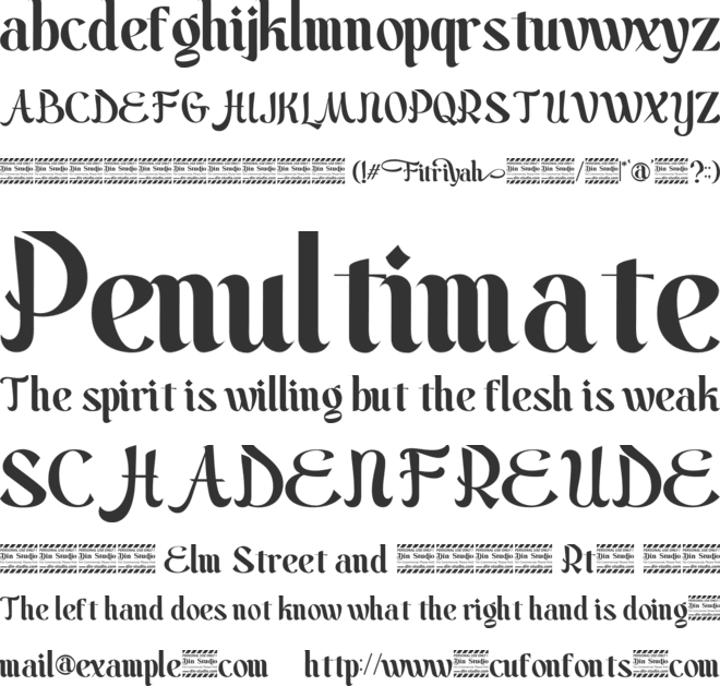 Font Khoir 37 font preview