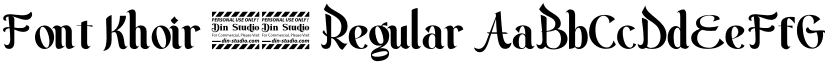 Font Khoir 37 Regular font