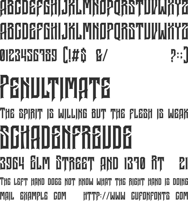 Galocca Personal Use font preview