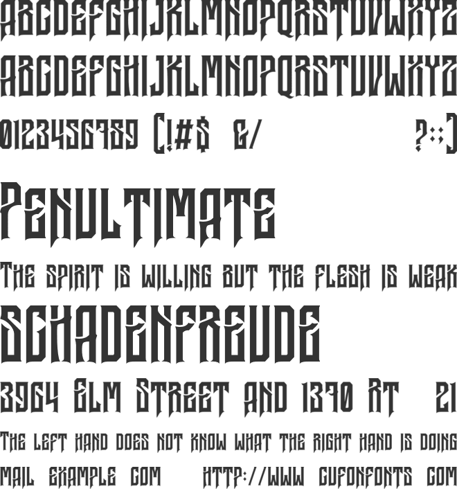 Galocca Personal Use font preview