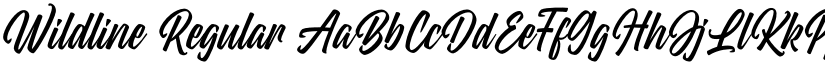 Wildline Regular font