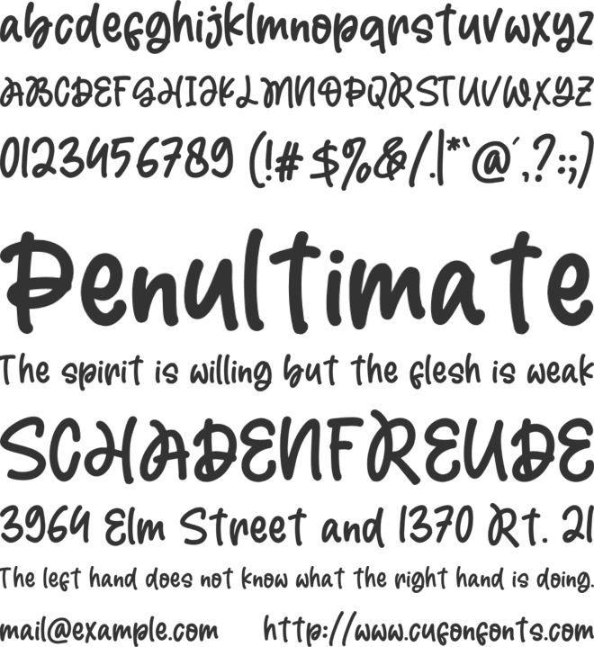 Magic Holiday font preview