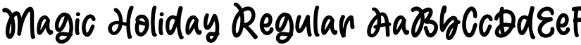 Magic Holiday Regular font
