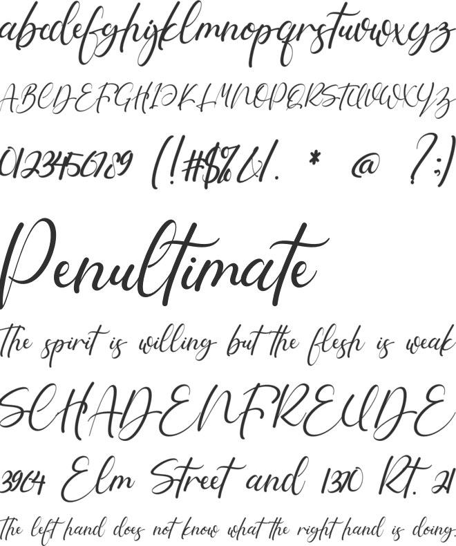 Oriflamme font preview