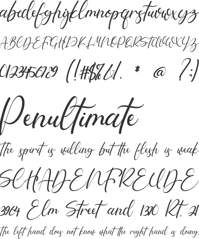 Oriflamme font preview