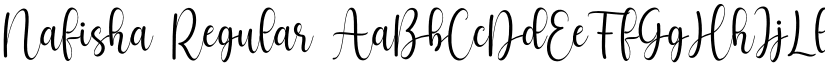 Nafisha Regular font