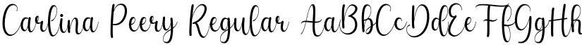 Carlina Peery Regular font