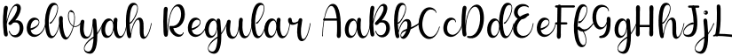 Belvyah font download