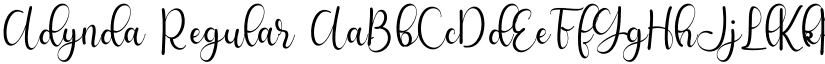 Adynda Regular font