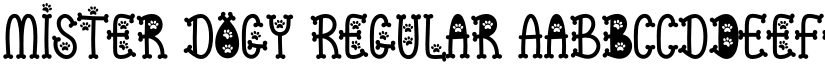 Mister Dogy Regular font