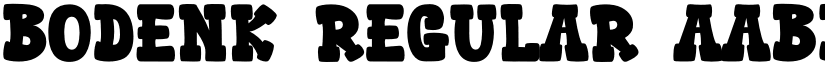 Bodenk Regular font
