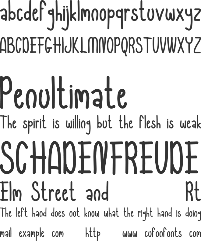 Happy Easter font preview