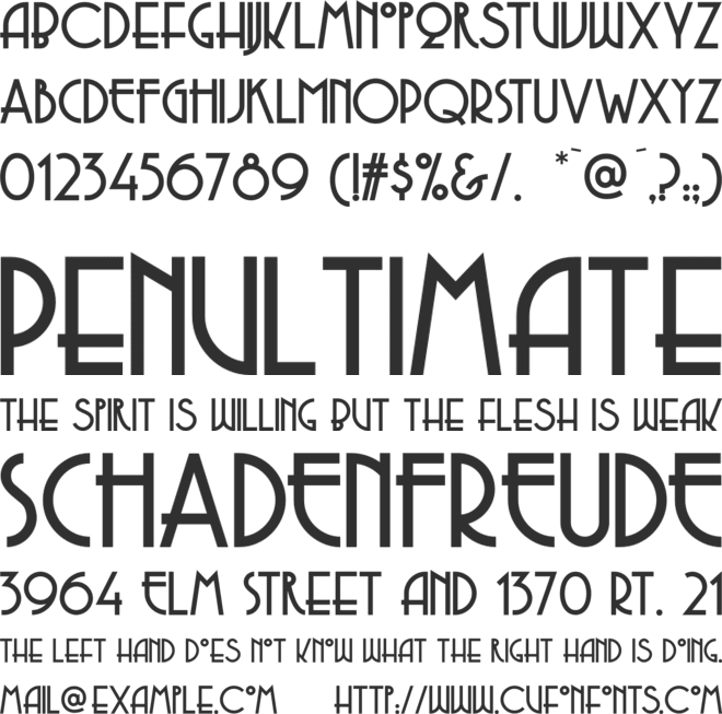 Copasetic NF font preview