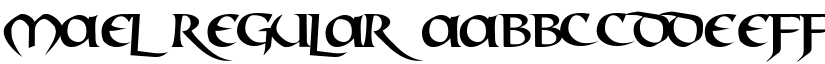 Mael Regular font