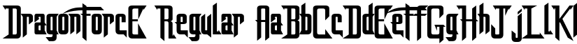 DragonForcE Regular font