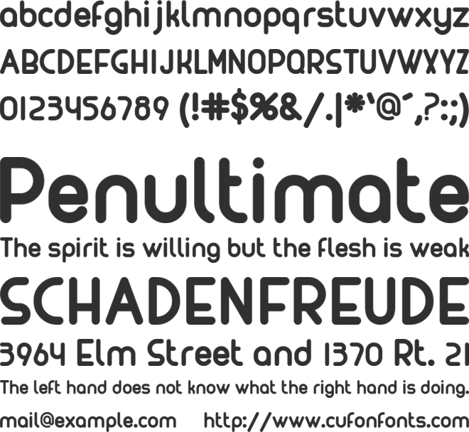 MAXWELL font preview