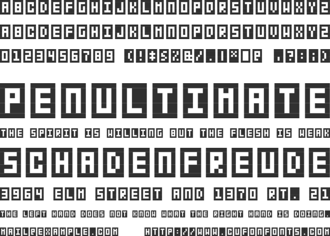 BitBox font preview
