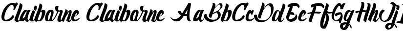 Claiborne Claiborne font