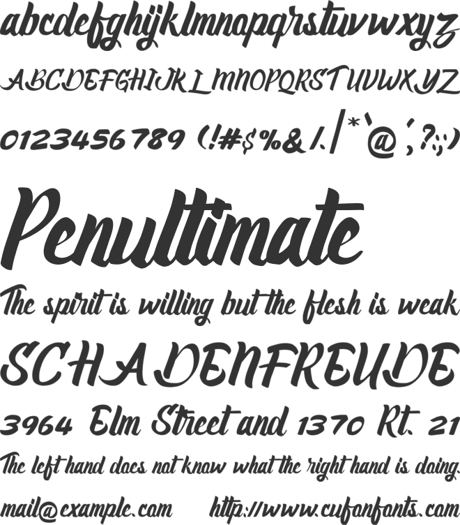 Claiborne font preview