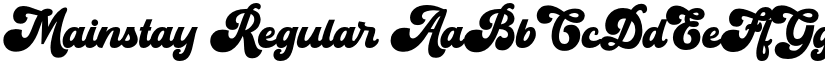 Mainstay Regular font