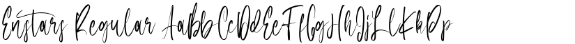 Enstars Regular font