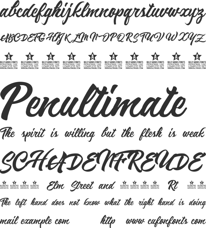 Reminiscent Drive Personal Use font preview