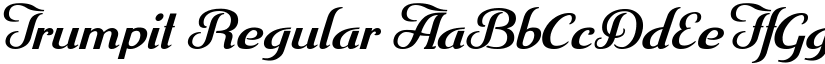 Trumpit Regular font
