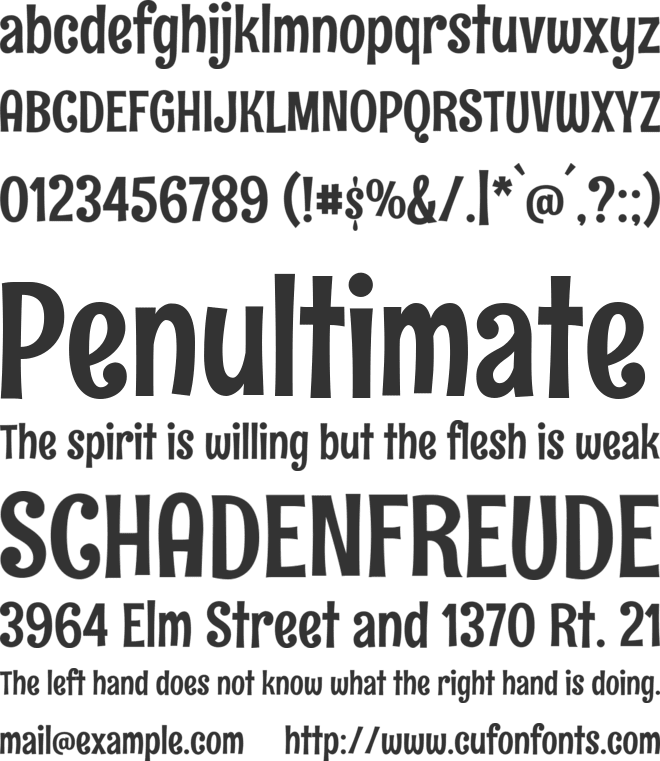 Rum Raisin font preview
