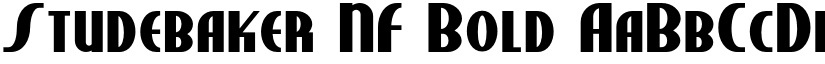 Studebaker NF Bold font