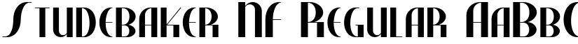 Studebaker NF Regular font