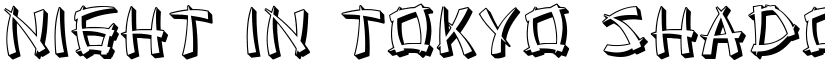 Night in Tokyo Shadow Regular font