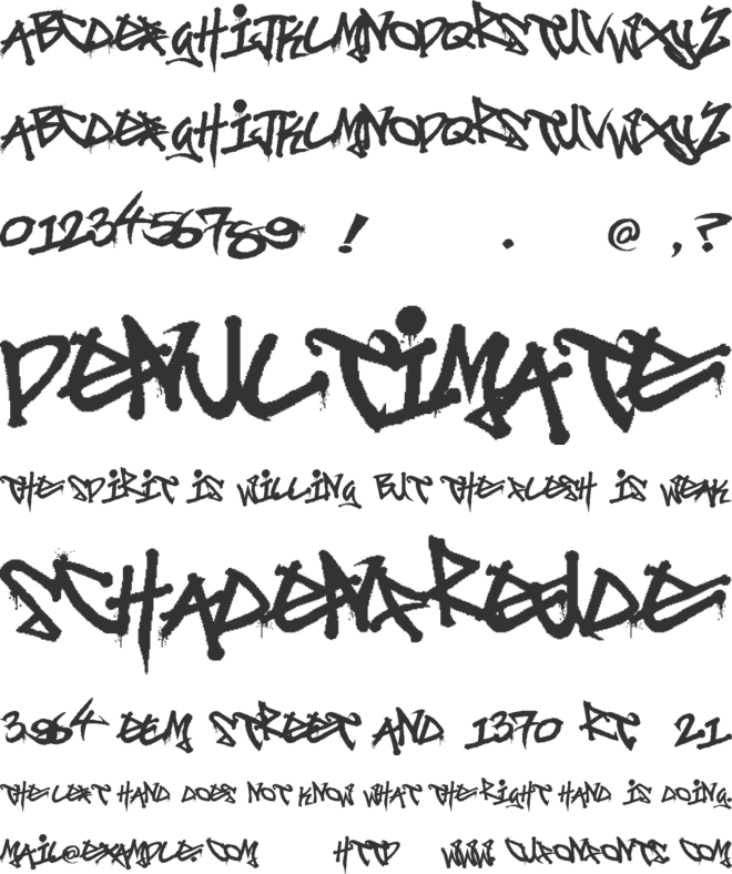 Digitag font preview