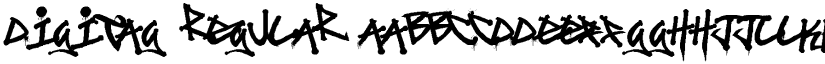 Digitag Regular font